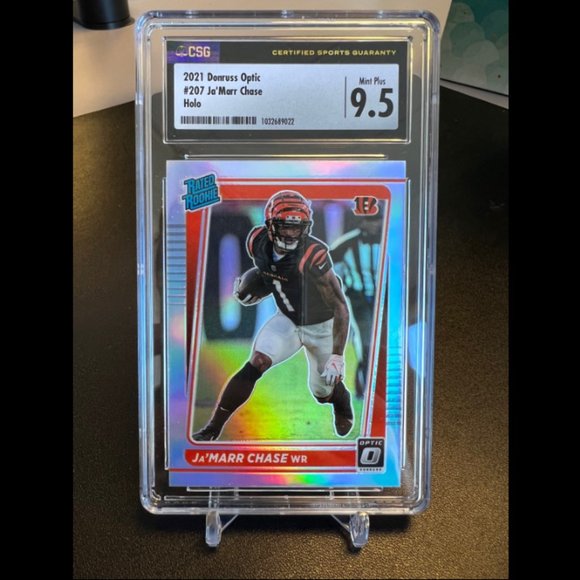 Ja’Mar Chase Optic Rated Rookie Holo CSG Mint Plus 9.5